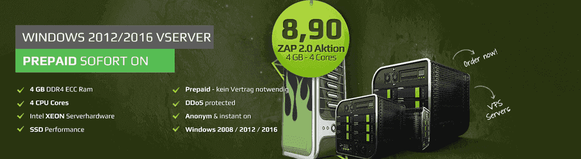 Windows vServer Aktion